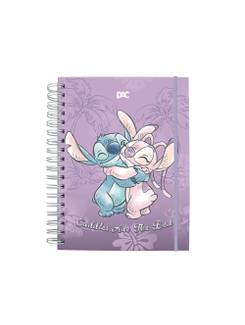 CADERNO ARGOLADO MINI 10X1 80FLS - 5377 - STITCH - PCT 4 - DAC