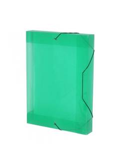 PASTA ELASTICO PLASTICA 4CM OFICIO - 1024 - VERDE - UN - ACP