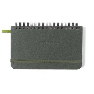 AGENDA ESPIRAL CLASSICA OFFICE 15,5X9 - PLANNER VERDE OLIVA - UN - CICERO