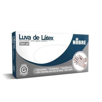 LUVA LATEX C/PO 100 UND TAM G - 32449 - UN - NOBRE