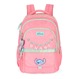 MOCHILA P/NB STITCH MJ50081SC - OHANA - SALMAO - UN - LUXCEL