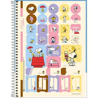 CADERNO UNIV CAPA DURA 10X1 160FLS - 396044 - SNOOPY - PCT 4 - TILIBRA