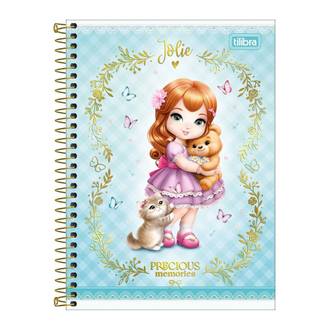CADERNO UNIV CAPA DURA 10X1 160FLS - 308544 - JOLIE - UN - TILIBRA