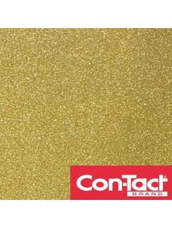 FILME AUTOADESIVO 45CMX2M 80 MICRAS - GLITER 270230 - AMARELO GOLD - UN - CON-TACT