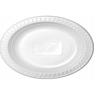 PRATO DESCARTAVEL C/10 PS - 18 CM - REDONDO - BRANCO - UN - COPOBRAS