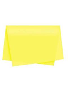 PAPEL SEDA 48X60CM - AMARELO - PCT 100 - RIDET