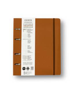 CADERNO ARGOLADO CLASSICA 17X24 / CARAMELO 2382 - UN - CICERO
