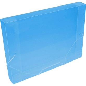 PASTA ELASTICO PLASTICA 4CM OFICIO - 1024 - AZUL - UN - ACP