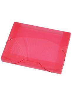 PASTA ELASTICO PLASTICA 4CM OFICIO - 1024 - VERMELHO - UN - ACP