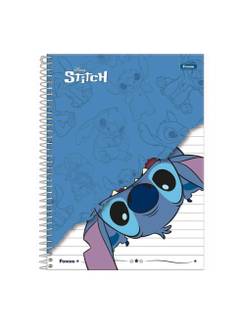 CADERNO UNIV CAPA DURA 10X1 160FLS - STITCH - UN - FORONI