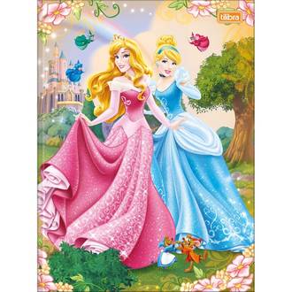 CADERNO BROCHURAO CAPA DURA 80FLS - 308811 - PRINCESAS - UN - TILIBRA