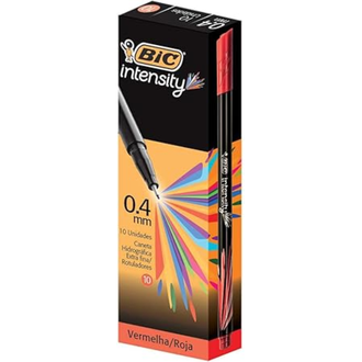 CANETA INTENSITY 0,4MM - VERMELHO - PCT 10 - BIC