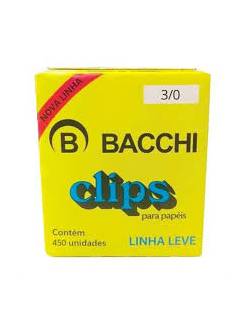 CLIPS GALVANIZADO N.3/0 C/450 - 500G - UN - BACCHI