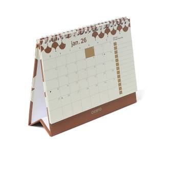 CALENDARIO ANUAL BOSSA NOVA 20X15 - CARAMELO - UN - CICERO