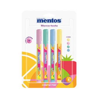 MARCA TEXTO DESTAQ MENTOS C/4 - UN - COMPACTOR