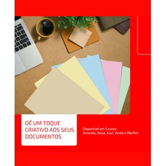 PAPEL CHAMEX COLOR 75G 500FLS - AMARELO - UN - CHAMEX