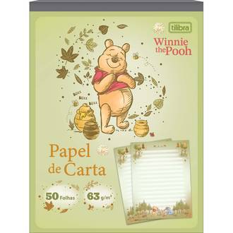 CADERNO COLADO PAPEL CARTA 50FLS - 395455 - POOH - UN - TILIBRA
