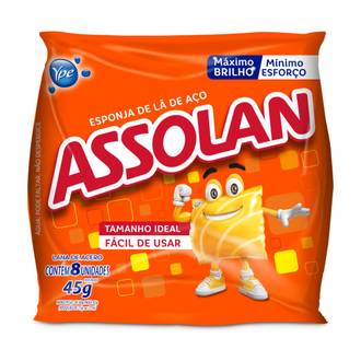 ESPONJA DE AÇO 45G - UN - ASSOLAN