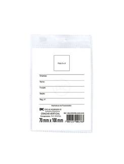 CRACHA VERTICAL S/ PRESILHA 70 X 10MM - 1454 - PCT 50 - DAC