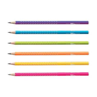 LAPIS PRETO HB TRIO TRIANGULAR NEON - 660349 - CX 48 - TRIS