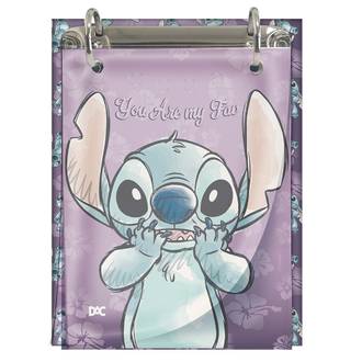 MINI FICHARIO ARGOLADO 80FLS - STITCH - 5381 - PCT 4 - DAC