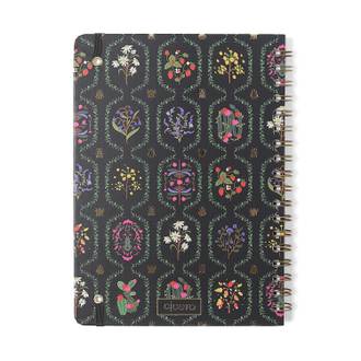 CADERNO ESPIRAL CAPA DURA JARD 80FLS / PRETO - UN - CICERO