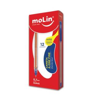 CANETA ESFER. A-ONE FINE 0,7MM - 1070 - CX 12 - MOLIN