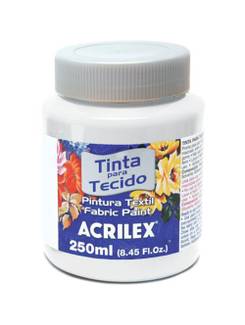 TINTA TECIDO FOSCA 250ML 04125 - BRANCO - UN - ACRILEX