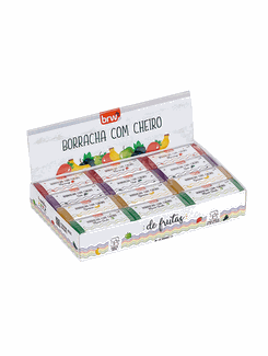 BORRACHA TRANSPARENTE CHEIRO DE FRUTAS - BO0304 - DPL 24 - BRW