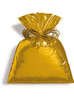 SACO PARA PRESENTE C/25 METALICO DOURADO - 795118 - 45x59 - UN - CROMUS
