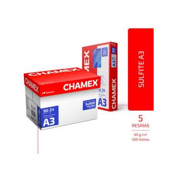 PAPEL CHAMEX 90G 500FLS - A3 - CX 5 - CHAMEX