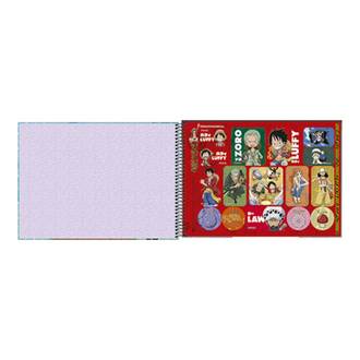 CADERNO DESENHO CAPA DURA 80FLS - ESPIRAL - ONE PIECE - UN - TILIBRA