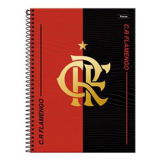 CADERNO UNIV CAPA DURA 1X1 80FLS - 3392952 - FLAMENGO - UN - FORONI