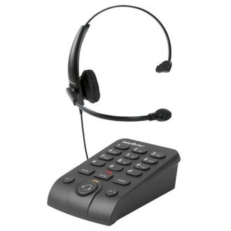 TELEFONE INTELBRAS HEADSET COM BASE DISCADORA HSB50 - PRETO - UN - INTELBRAS