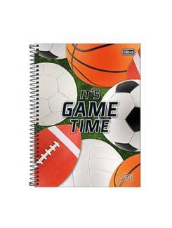 CADERNO UNIV CAPA DURA 1X1 80FLS - VIBE MASC - UN - TILIBRA