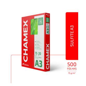 PAPEL CHAMEX 75G 500FLS - A3 - UN - CHAMEX