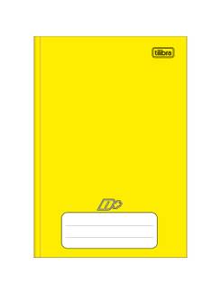 CADERNO 1/4 BROCHURA CAPA DURA 96FLS - D+ COLOR - AMARELO - UN - TILIBRA