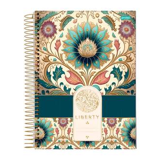 CADERNO UNIV CAPA DURA 1X1 80FLS - LIBERTY - UN - JANDAIA