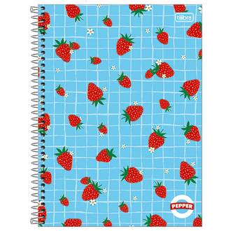 CADERNO UNIV CAPA DURA 16X1 256FLS - PEPPER FEM - UN - TILIBRA