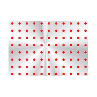 SACO TRANSPARENTE POA VERMELHO C/50 - 15x29 - UN - GALA