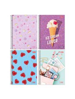 CADERNO UNIV CAPA DURA 20X1 320FLS - VIBE FEM - UN - TILIBRA