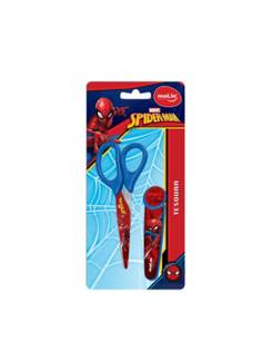 TESOURA ESCOLAR C/PROTETOR HOMEM ARANHA - 13CM - 16080 - UN - MOLIN