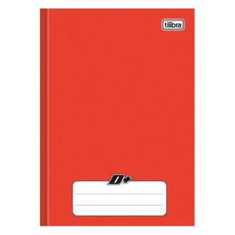 CADERNO BROCHURAO CAPA DURA 96FLS - D+ - VERMELHO - PCT 5 - TILIBRA