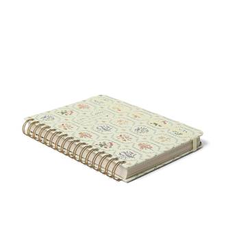 PLANNER PERMANENTE ESPIRAL A5 / JARDIM OFF WHITE - UN - CICERO