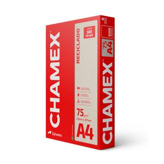 PAPEL CHAMEX ECO RECICLADO 75G 500FLS - A4 - CX 10 - CHAMEX