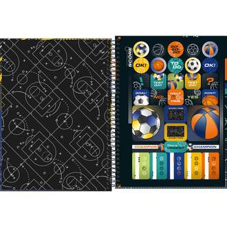 CADERNO UNIV CAPA DURA 10X1 160FLS - SCORE - PCT 4 - TILIBRA