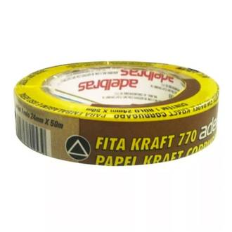 FITA ADESIVA KRAFT 24X50 - 770 - UN - ADELBRAS