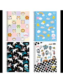 CADERNO UNIV CAPA DURA 1X1 80FLS - QUADRICULADO - SPICE - PCT 4 - TILIBRA