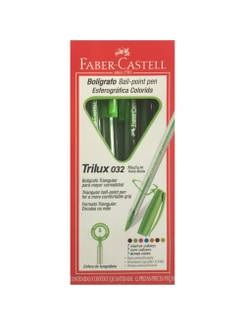 CANETA TRILUX COLORS 032 1,0MM - VERDE - CX 12 - FABER