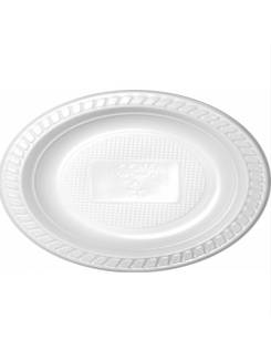 PRATO DESCARTAVEL C/10 PS - 18 CM - REDONDO - BRANCO - UN - COPOBRAS